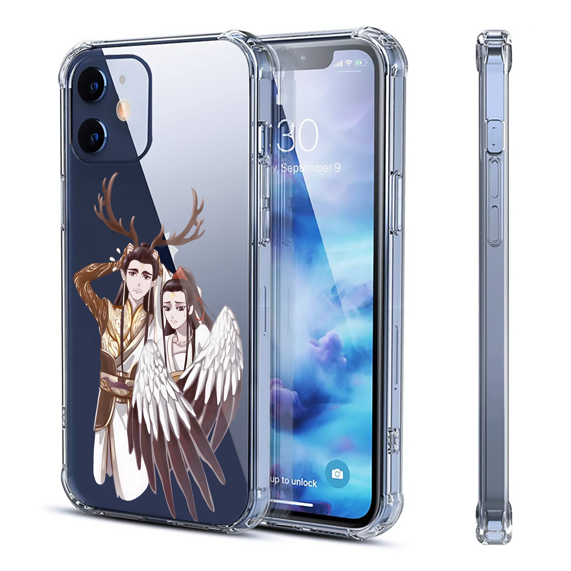 （画像用） Ne Zha 2 ナタ 魔童の大暴れ 【iPhone 12シリーズ対応】透明スマホケース（クリアソフトケース）
